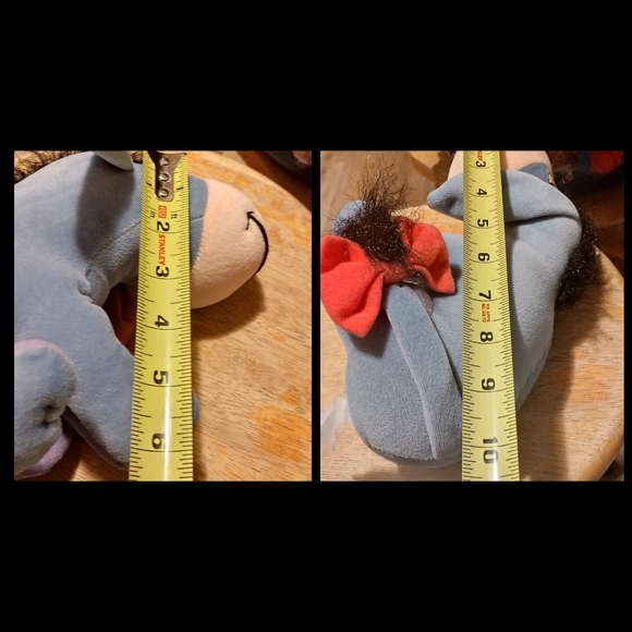 Disney Plush Eeyore Winnie the Pooh Hard Eyes 10” Mattel Arcotoy Stuffed Toy - Picture 11 of 11